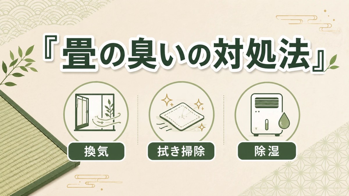 畳の臭いの原因と対処法